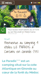 Mobile Screenshot of campingleparadis-carcans.com